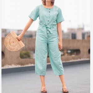 Madewell Mint Green Utility Jumpsuit. Size 4.